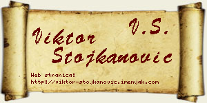 Viktor Stojkanović vizit kartica